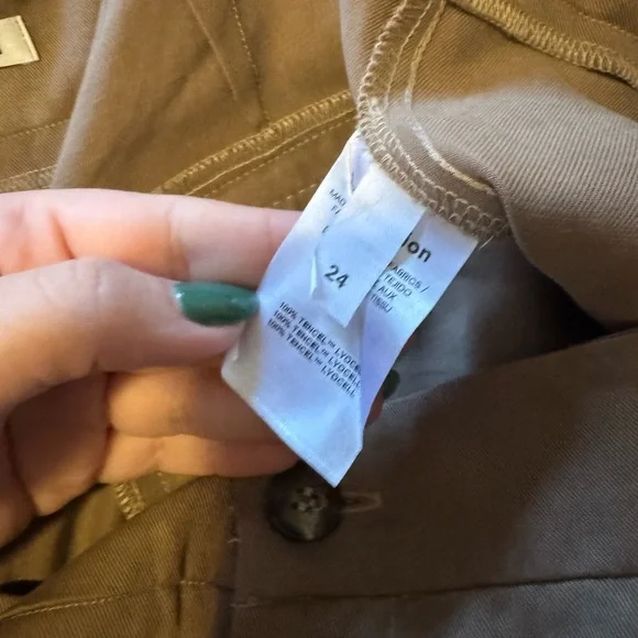 NEW Reformation Mason Pants Mushroom Brown Slack Size 24 3X Plus Slacks NWT - Picture 10 of 11